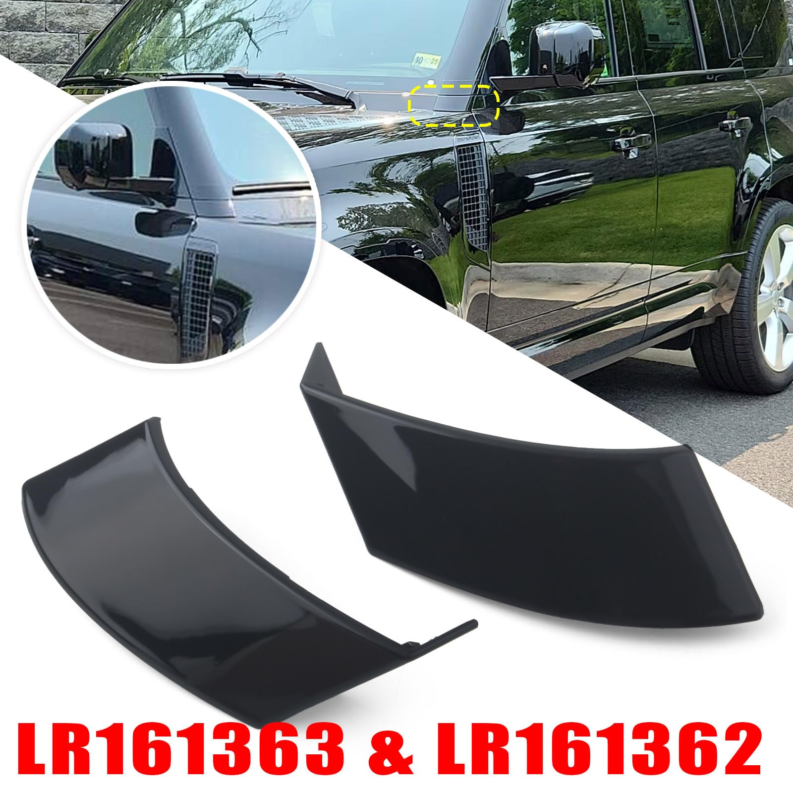 Amazon.com: FINMOKAL Left Right Side A-Pillar Front Molding Outer